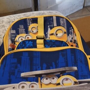 Minions Kids Backpack - Blue and Yellow